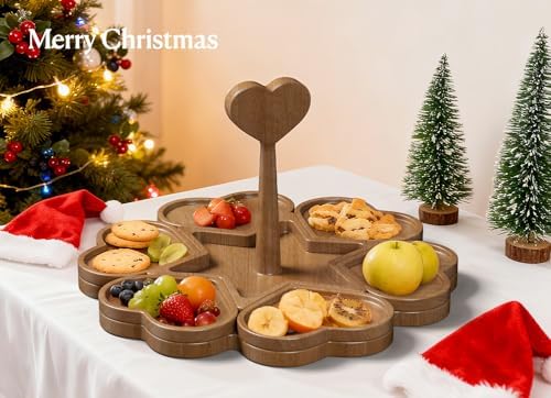 Charcuterie Board and Serving Set, Heart Shaped Christmas Funny Charcuterie Board with Handle, House Warming Gifts New Home, Wedding Gift for Couple, Bridal Shower Gift, White Elephant Gifts - Image 6