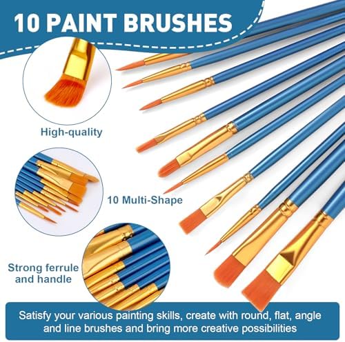 ESRICH 52PCS Acrylic Painting Kits for Adults and Couples - Image 4