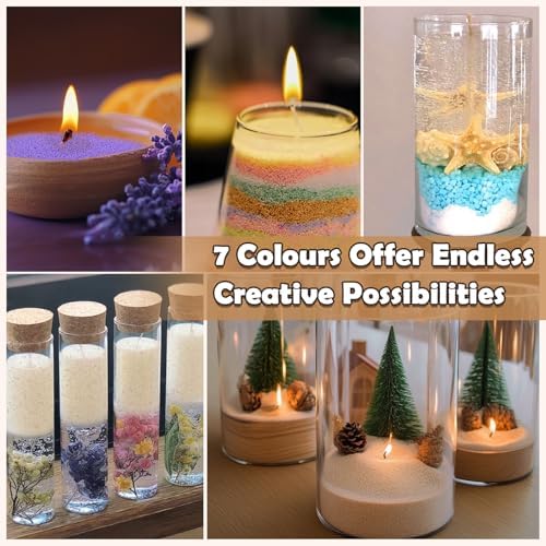 SCENTORINI Pearled Candle with 20 Wicks, 39oz Scented Candle Sand, 7 Scents - Image 6