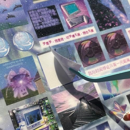 S700+ Kawaii Japanese Sticker Book for Junk Journal Supplies, 30 Sheets Dreamcore Japanese Stickers for Adults, Journaling, Scrapbooking Supplies, Water Bottles, Laptop(Beauty) - Image 5