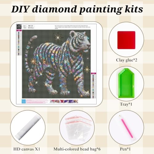 BYGFHLYW Tiger 5D Diamond Painting Kit for Adults, Animal Diamond Art Kits - Image 7