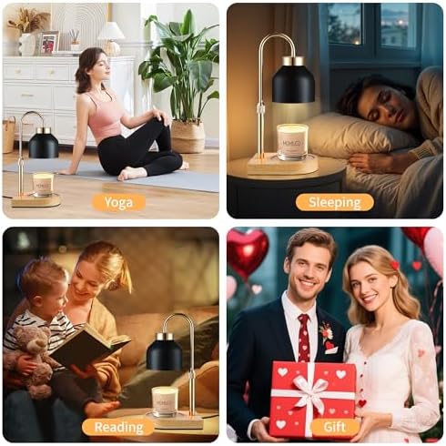 Candle Warmer Lamp with Timer, Height Adjustable Wax Melt Warmer - Image 6