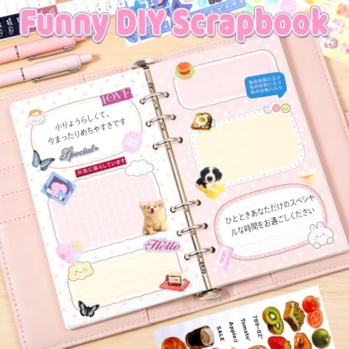 3500Pcs Korean Stickers for Kpop Photocards Decor Stickers Book Aesthetic Toploader Sticker Glitter Butterfly Sweetheart Ribbon Flower Alphabet Cute Scrapbook Sticker for DIY Card Art Crafts 60-Page - Image 5