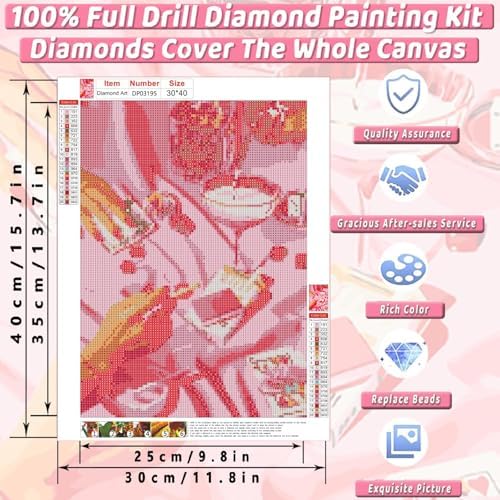 Square Diamond Art Kits for Adults Cute Diamond Painting Kit for Beginner - Image 4