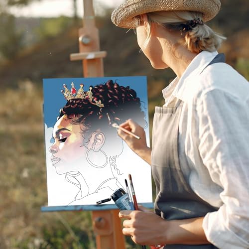 Ctosree 12 Pcs Pre Drawn Canvas for Painting,Retro Style,8 x 10 Inch - Image 5