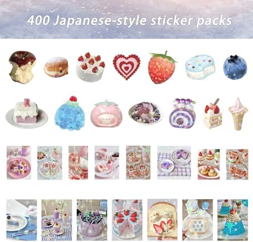 400 PCS Japanese Aesthetic Stickers for Adults, Kawaii Animal & Retro Deco Stickers Pack for Journaling, Scrapbook, Planner Decoration, Vision Board & Creative Stationery - Image 2