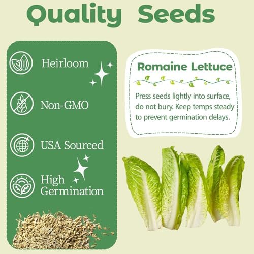 8-Pod Romaine Seed Pod Kit for Aerogarden, Includes Lettuce Seeds, Universal Hydroponic Pods Indoor Gardening Supplies (8-Pod) - Image 2