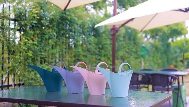 Gardening Watering Can with Long Spout,Watering Can for Outdoor Plants,Anti-Splash Design,Indoor/Outdoor Plants, Lightweight & Durable-2L (Grey) - Image 3