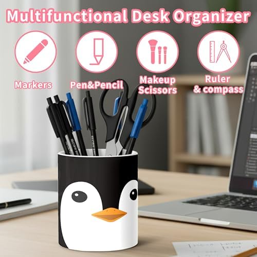 Ceramic Pen Holder Desk Accessories Brush Holder Pencil Holder Organizer - Image 4