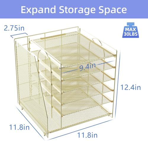 gianotter 6-Tier Paper Organizer With Magazine Holder - Image 3