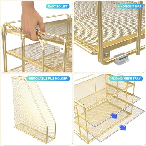 gianotter 4-Tier Paper Organizer With Magazine Holder - Image 5