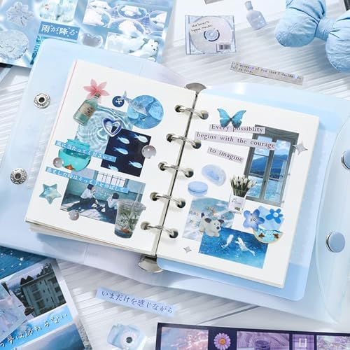 Memory-Themed Japanese Sticker Book: 700+ Die-Cut Glossy & Matte Stickers - 30 Sheets for Scrapbooking, Junk Journals, Planners-Prayer Board Supplies-Vision Board Supplies - Image 4