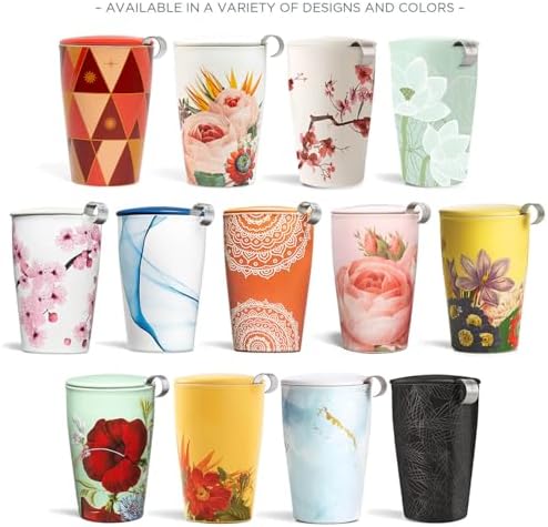 Tea Forte Double-Walled Ceramic Kati Cup, Hanami, 12 oz - Image 6