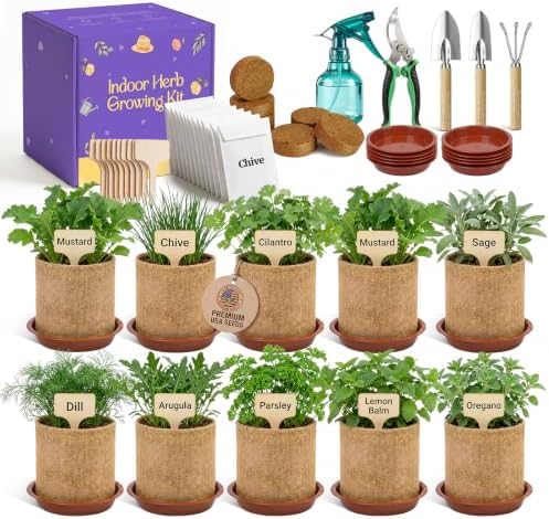 10-Herb Indoor Garden Kit, Complete Kitchen Herb Starter Set by Unknown