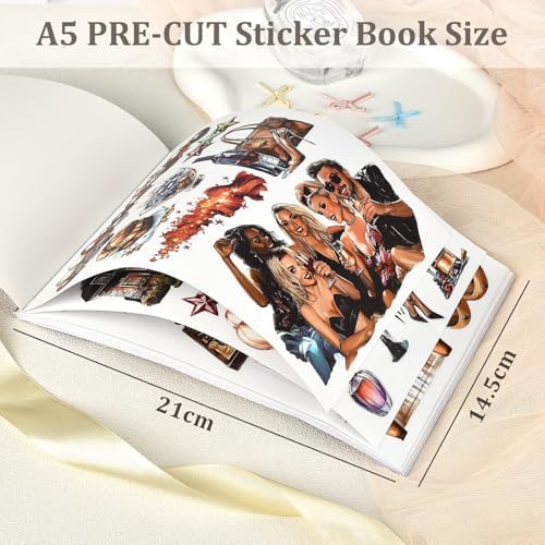 Snycler The Celebration Party Theme Sticker Scrapbooking Supplies for Junk Journal, 20 Sheets PET Stickers - Vintage Journaling Stickers, Ephemera Sticker Book Pre Cut, Junk Journal Supplies - Image 3