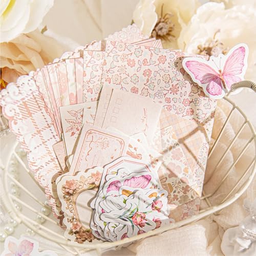 400 Sheets Scrapbook Papers Journaling Stickers Scrapbooking Supplies Kit Junk Journal Supplies Decorative Craft Stickers for Planner, Bullet Journal Collage Card Embellishment Retro Crafts - Image 5