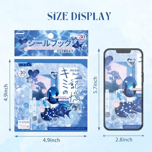 Memory-Themed Japanese Sticker Book: 700+ Die-Cut Glossy & Matte Stickers - 30 Sheets for Scrapbooking, Junk Journals, Planners-Prayer Board Supplies-Vision Board Supplies - Image 2