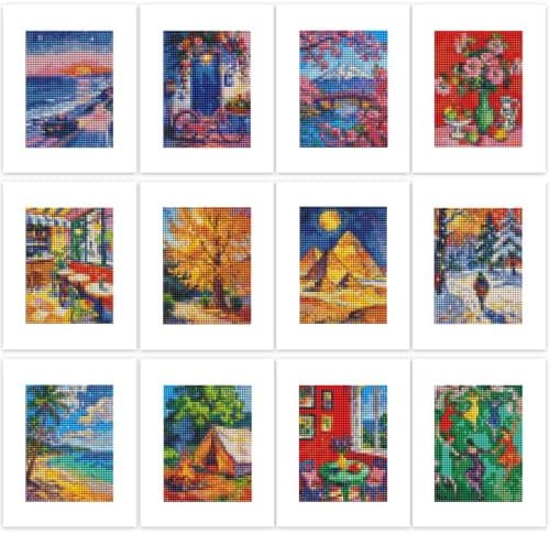 PeakLuv Small Diamond Art Kits, Landscape Diamond Painting for Beginners by PeakLuv