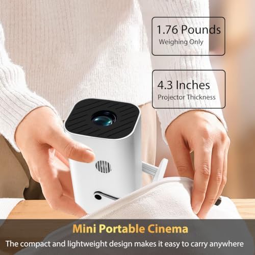 Mini Projector with Wifi and Bluetooth, Built-in Apps,Movie Projector - Image 7