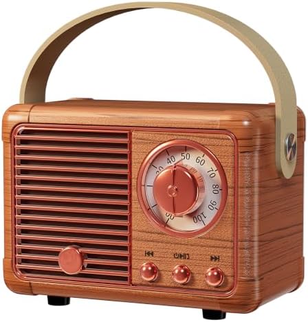 Dosmix Retro Bluetooth Speaker,Vintage Decor,Small Gift for Women Men Teens by DosmixWirelessSmartLife