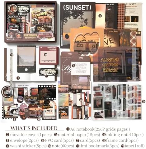 Scrapbook Supplies Kit, Vintage Junk journaling Supplies, Scrapbooking Kit - Image 2