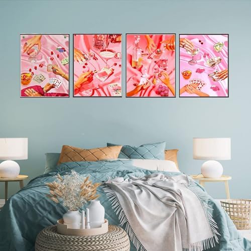 4 Pack Pink Diamond Art Kits for Adults Diamond Painting Kit for Beginner - Image 3
