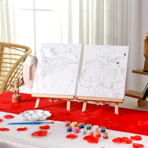 Zhanmai 2 Pack Sip and Paint Kit for Couples Date Night - Image 6