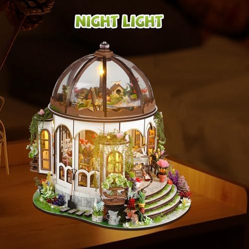 DIY Miniature House Kit, Book Nook Kit with LED Light, 3D Wooden Puzzle Bookshelf Decor Building Kit, Birthday Gifts for Family & Friends - Image 3