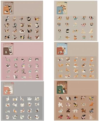 Alideco 120pcs Scrapbook Stickers Vintage Adorable Plush Embroidered Cuddly Pets Scrapbooking Junk Journal Crafts Embelishment Decoration Stickers (rongxiumengchong) - Image 2