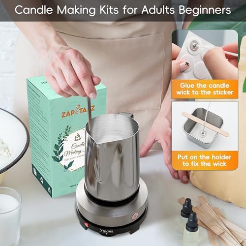 Zapstarz Candle Making Kit with Hot Plate, for Adults, Beginners - Image 6