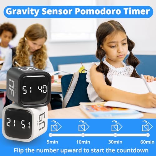 LUCKY TIME Rotating Productivity Timer 5/10/30/60min, Flip Timer, ADHD Tool - Image 2