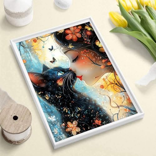 Diamond Art Kits for Adults, Black Cat Diamond Art Painting Kits for Adults - Image 2