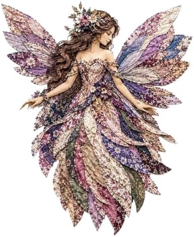 Fairy Patchwork DIY Kit, Layer Fabric Art Wall Decor for Beginner (Style I) by Unknown