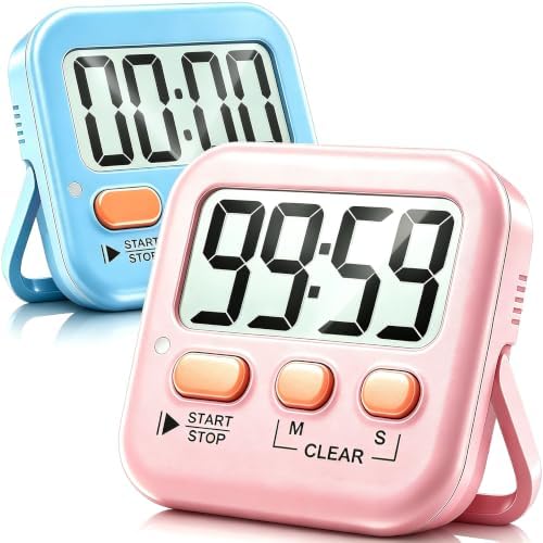 Antonki 2 Pack Digital Timer for Kids Classroom Kitchen Timers for Cooking by Antonki
