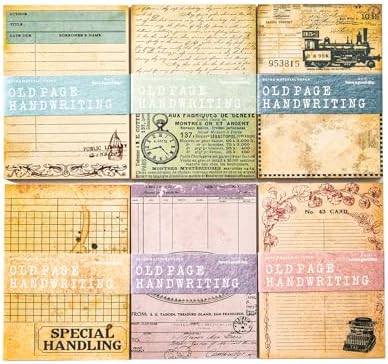 Alideco 180pcs Vintage Old Pages Collection Scrapbooking Paper for Adults Journaling Supplies, Decorative Paper for Junk Journals (jiuyeshouji) by Alideco