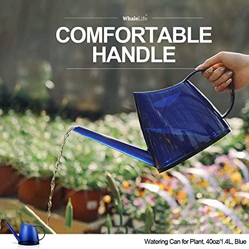 Small Indoor Plant Watering Can Long Spout 1.4L Blue - Image 6