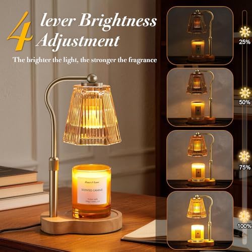 Candle Warmer Lamp with Timer Dimmable, Flameless Scented Wax Melter - Image 3