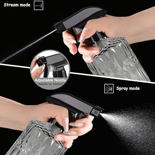 Glass Plant Spray Bottle, 15oz, Dark Grey, Adjustable Nozzle - Image 4