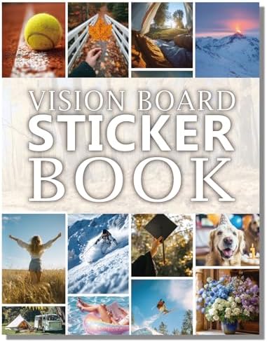 Sawnfay Vision Board Book - 2027 Vision Board Sticker Book by Sawnfay