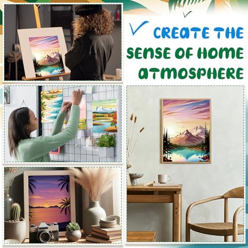 Sherr 108 Pcs Landscape Sip and Paint Kit, Pre Drawn Canvas for Adults - Image 4