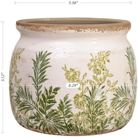 Cottagecore Ceramic Vase & Planter, flower pots for indoor plants - Image 3