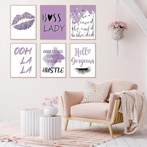 6 Pack Purple Diamond Art Kits for Adults Diamond Painting Kit for Beginner - Image 3