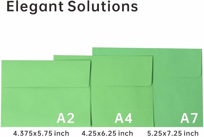 Keketer A2 Colorful Printable Envelopes 80 Pack Self - Seal, for 5x7 Cards, Weddings, Invitations, Baby Shower 4.375 x 5.75 Inches