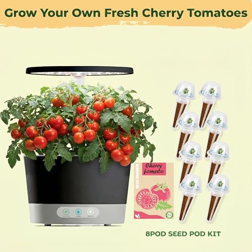 Tiny Tim Cherry Tomato Seed Pod Kit, 8-Pods Hydroponic Refill Pack, Compatible with AeroGarden and All Indoor Gardens, Includes Grow Sponges, Plant Food, Grow Anything Seed Pod Kit, 8-POD - Image 3