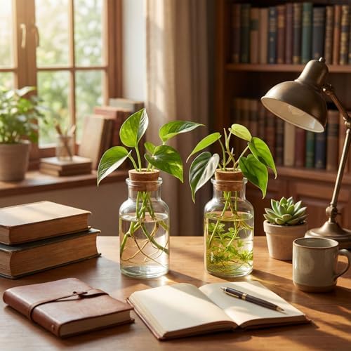 12 Pack Glass Plant Propagation Stations, Cylindrical - Image 5