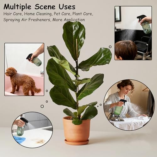 YYTSGG Glass Plant Mister Bottle, 15oz, Army Green, Adjustable Mist Nozzle - Image 6