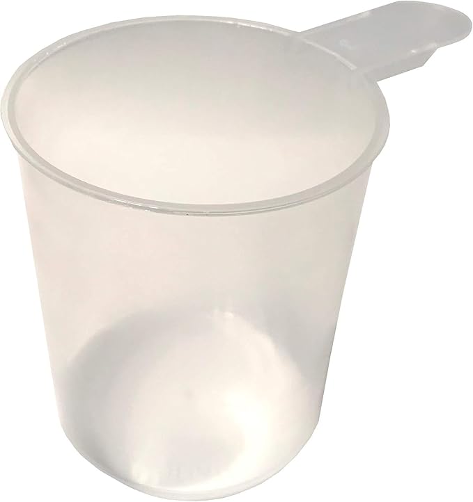 3/4 Cup (6 Oz. | 175 mL) Short Handle Scoop for Coffee, Protein Powder, Pet Food, Spices, Grains and Dry Goods – Plastic Food-Grade, BPA-Free Measuring Cup (Pack of 25)