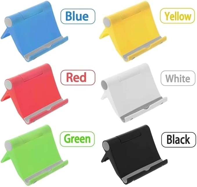 Flexible Foldable Cell Phone Tablet Desk Stand Holder Smartphone Mobile Phone Bracket for Mobilephone Stand (Yellow)