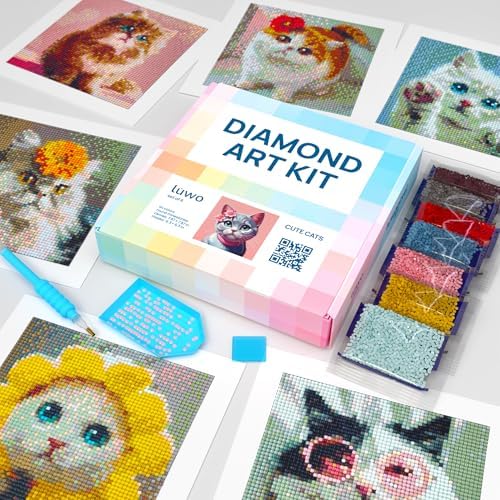 LuwoArte Painting Kit – Japanese Theme (Cute Cats) by LuwoArte