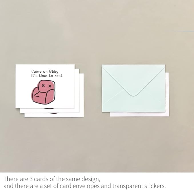 Monolike Day-by-day Card, Comfort for you - Mix 36 Mini Single cards, 36 envelopes, 36 stickers Package
